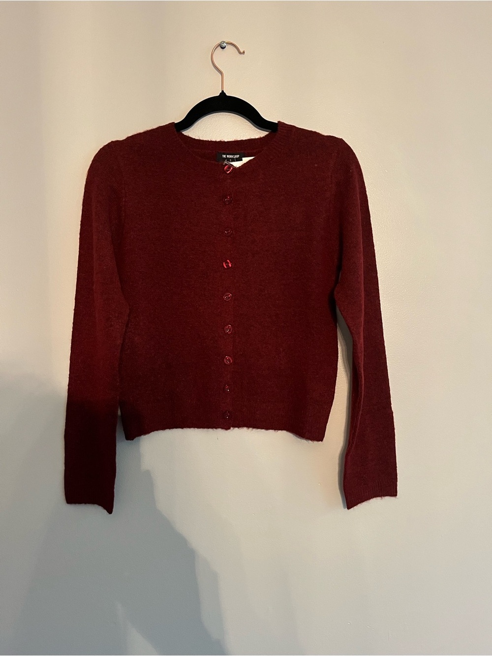 Blu Pepper Women's Maroon Button-Front Cardigan
